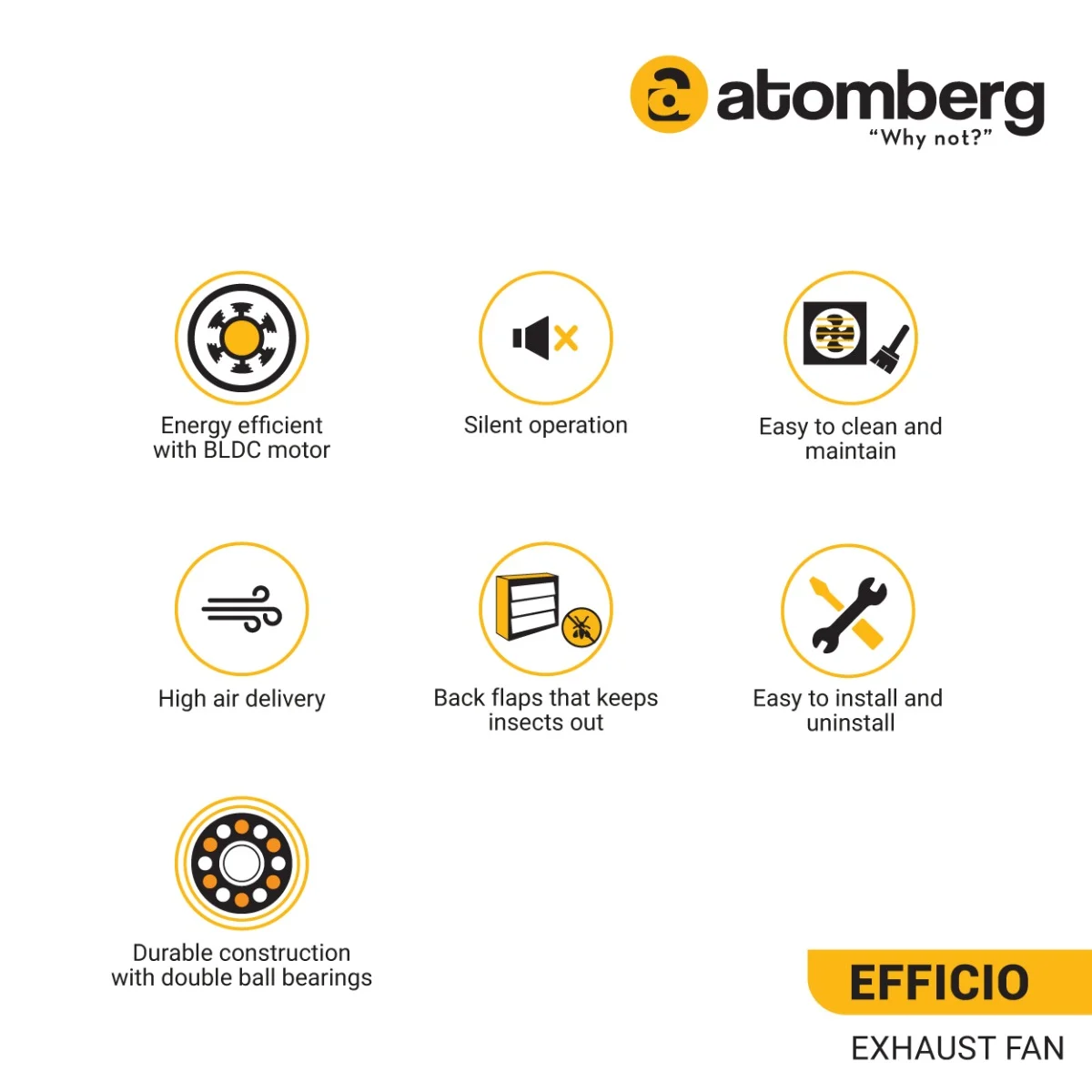 Atomberg Efficio Exhaust Fan - Image 2