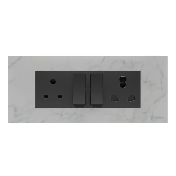 6 M Combined Plate Magnus Acrylic Matt Marble